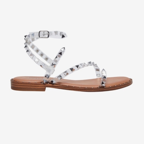Madden Girl Clear Fairway studded sandals - Picture 3 of 5
